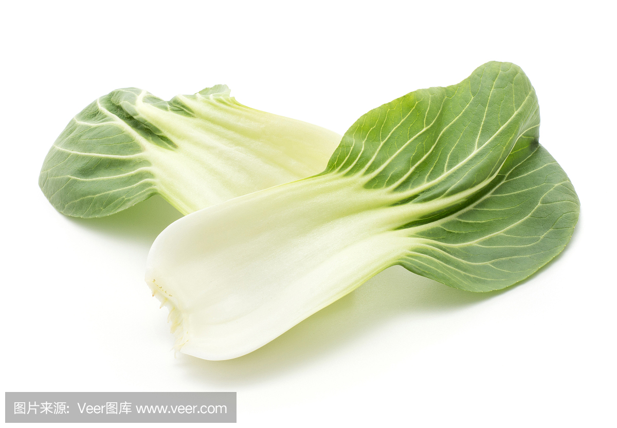 鲜白菜孤立在白色