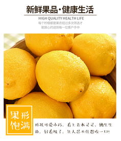 四川安岳黄柠檬6斤 新鲜当季水果现摘一级果皮薄鲜青柠檬
