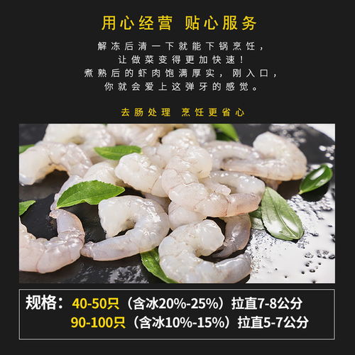 虾仁新鲜冷冻南美青虾仁大虾仁鲜冻白虾仁宝宝辅食